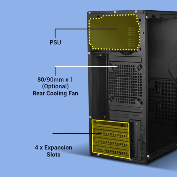 Zebronics Grace ATX Cabinet – With Pre-installed SMPS - Image 3
